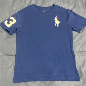 Polo by Ralph Lauren Kids Navy Tee with Cream Logo